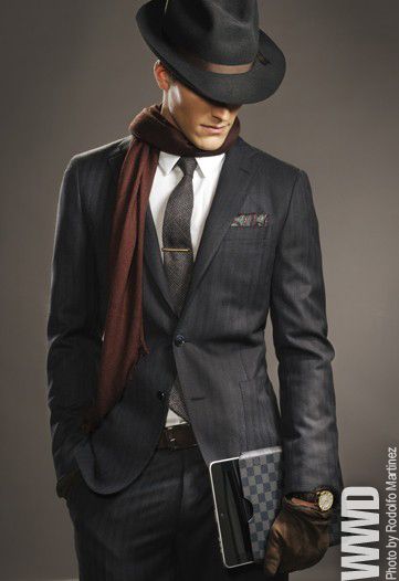 Men Wearing Fedora Hats and suit | Let me codify this into the following fashion rule: Style Gentleman, A Man In A Suit, Man In A Suit, Mens Fashion Smart, Sharp Dressed Man, Well Dressed Men, Gentleman Style, Komplette Outfits, Mode Vintage