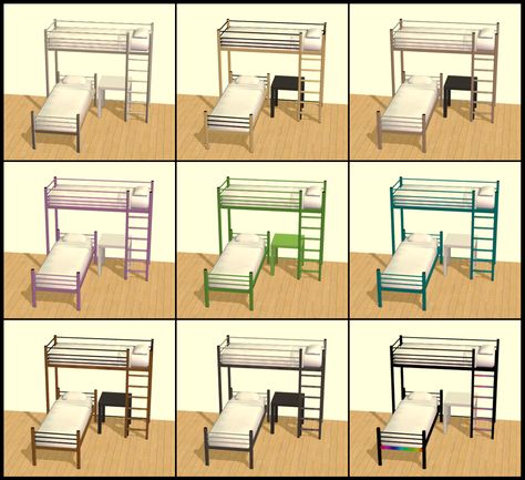 Sims 2 Bunk Bed, Sims 2 Custom Content, Sims 2 Furniture Cc, Sims 2 Cc Furniture, Sims2 Cc, Sims 2 Cc, Cc Packs, Ts2 Cc, Cute Furniture