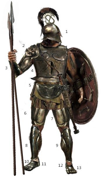 Hoplite Art, Hoplite Armor, Bronze Armor, Greek Armor, Greek Hoplite, Roman Armor, Ancient Warrior, Armor Drawing, Ancient Armor