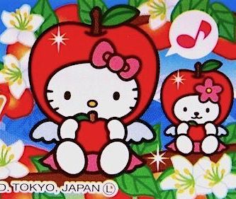 Fairy Hello Kitty, Apple Widget, Apple Character, Hello Kitty Apple, Apple Aesthetic, Apple Core, Hello Kitty Themes, Apple Theme, Apple Icon