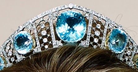 Swedish Aquamarine Kokoshnik Tiara Aquamarine Tiara, Kokoshnik Tiara, Princesa Margaret, Tiaras Jewellery, Royal Crowns, Princess Victoria Of Sweden, Royal Tiaras, Diamond Tiara, Swedish Royals