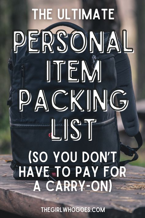 Don't want to pay to fly with a carry-on bag? Here are five tips for packing for a long weekend in a personal item bag, plus my personal item packing list. Things To Pack In Carry On Bag, Carry On Bag Packing List, Travel Lists For Packing, How To Pack A Carry On For A Weekend, 3 Day Packing List Summer, What To Pack In Personal Bag On Plane, 3 Day Packing List Carry On, Travel With Personal Item Only, Plus Size Packing In A Carry On