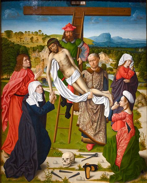 Descent from the Cross, c. 1510Master of the Embroidered Foliage Baroque Period Art, Descent From The Cross, Kurt Cobain Art, Holy Friday, Rogier Van Der Weyden, Prado Museum, John The Evangelist, Independence Hall, Images Of Christ