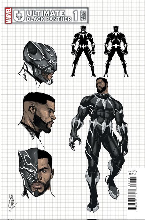 Captain America Comic Art, Black Panther 1, Black Panther King, Marvel Concept Art, Marvel Character Design, Panther Art, Black Panther Art, Black Comics, Marvel Characters Art