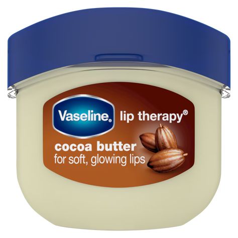 Vaseline® Lip Therapy® Cocoa Butter Mini | Vaseline® Vaseline For Lips, Vaseline Cocoa, Vaseline Cocoa Butter, Cocoa Butter Lip Balm, Lip Balm Tin, Vaseline Jelly, Vaseline Lip Therapy, Extremely Dry Skin, Lip Therapy