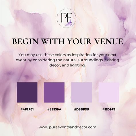 🎨 Tip of the Day: Choosing the perfect color scheme for your event is crucial! Let your venue guide your palette and complement the natural surroundings. Need help? We’ve got you covered! 🌸 

#eventplanning #weddingdecor #colorscheme #eventdesign #pureeventsanddecor #weddingplanning #eventstyling #luxuryevents #weddinginspiration Event Planning Color Palette, Tip Of The Day, Event Styling, The Natural, Event Design, Color Scheme, Event Planning, Color Schemes, Color Palette