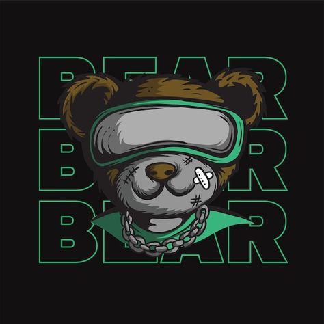 Bear Graphic Design Illustration, Bear T Shirt Design, T Shirt Printing Design Ideas, Vintage Graphic Design Shirt, Tshirt Print Ideas Graphic Tees Shirt Designs, T Shirt Graphic Design Ideas, Clowns Wallpaper, Graphic T-shirt Design, T Shirt Background