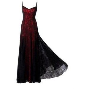 Victorian Style Michal Negrin Red, Black Dress with Spaghetti Strap and Laces Red And Black Dress, Baju Kahwin, Michal Negrin, Rock Chic, Gothic Outfits, Gorgeous Gowns, Victorian Style, Mode Inspiration, Beautiful Gowns