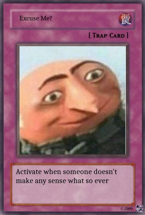 Trap Card, Trap Cards, Funny Yugioh Cards, Denki Kaminari, Yugioh Cards, Excuse Me, Cute Memes, X Reader, Reaction Pics