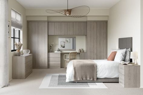 Bedroom Furniture Uk, Minimal Modern Design, Transforming Furniture, Fitted Bedrooms, Fitted Wardrobes, Wardrobe Furniture, Wardrobe With Dressing Table, Understairs Storage, Perfect Bedroom