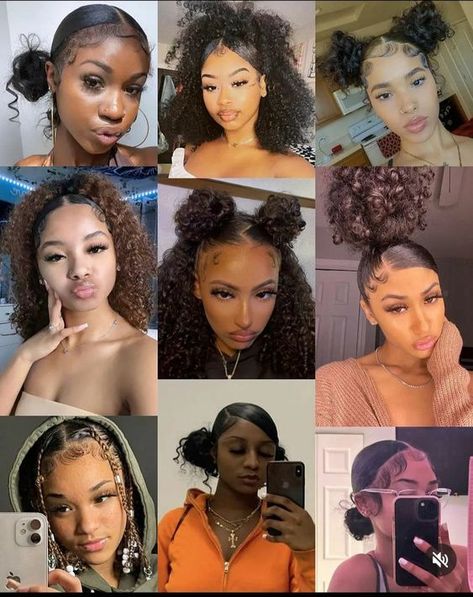 Hair Styles For Short Curly Hair Black Women, Mixed People Hairstyles, Natural Hairstyle With Headband, Curly Hairstyles For Black Women Formal, Natural Hairstyles With Headband, Real Hairstyles For Black Women, Hairstyles For Medium Length Black Hair, 2 Ponytails Curly Hair, Water Park Hairstyles Curly Hair