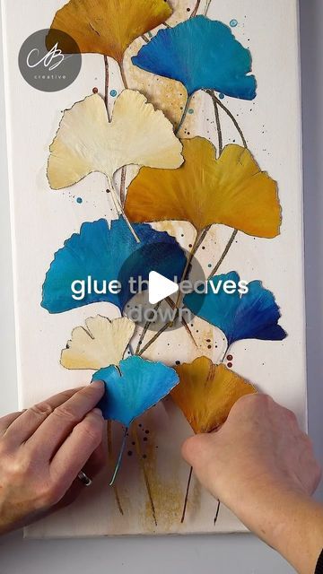 AB Creative on Instagram: "Make ELEGANT Gingko Art using REAL Leaves! 😮
Let me know in the comments if you liked it! 💕
The FULL Tutorial is linked in Bio + Story OR SEARCH ‘AB Creative’ on YT ▶️!
.
The Piece is for sale on my Website: www.abcreativeofficial.com" Crafts With Ginko Leaves, Gingko Leaves Art, Gingko Art, Ginko Leaves, Gingko Leaves, Real Leaves, Autumn Crafts, Leaf Art, Let Me Know