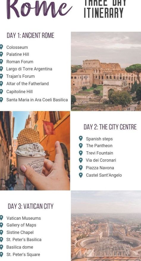 Best Hiking Food, Beginner Backpacking, 3 Days In Rome, Rome Italy Travel, Italy Trip Planning, Visit Rome, Things To Do In Rome, Rome Itinerary, Rome Travel Guide