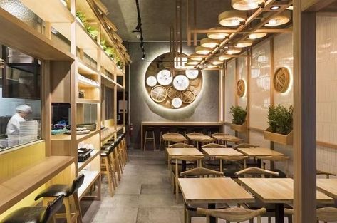 Chinese Cafe Design, Chinese Restaurant Interior Design, Chinese Restaurant Interior, Chinese Restaurant Design, Chinese Cafe, Japanese Restaurant Interior, Restaurant Exterior Design, Japanese Restaurant Design, Modern Restaurant Design