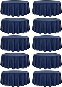 Table Clothes For Wedding, Table Cloth For Round Table, 90 Inch Round Tablecloth, 60 Inch Round Table, Dining Table Buffet, Clothes For Wedding, Round Tablecloths, Blue Tablecloth, Table Buffet