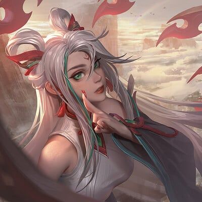 ArtStation - Big Sea League Of Legends Irelia Fanart, Irelia Icon, Irelia Fanart, Irelia League Of Legends, League Of Legends Icons, League Of Legends Icon, Pfp Single, Lunar Festival, League Of Legends Poster