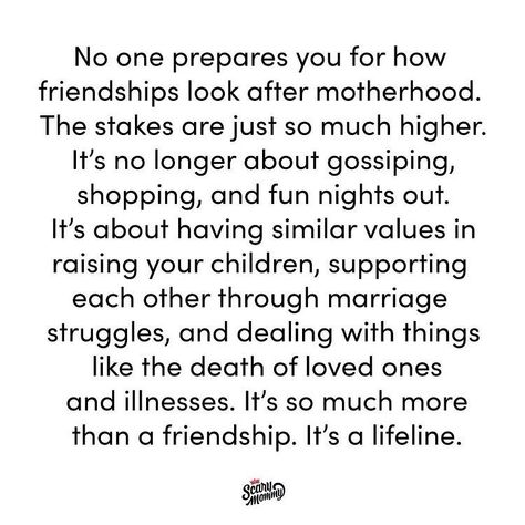 Friends Who Love Your Kids Quotes, Friendship Quotes For Kids, Supportive Friends Quotes, Marriage Struggles, Down Quotes, Friends Change, Becoming A Mom, Support Quotes, Friend Poems