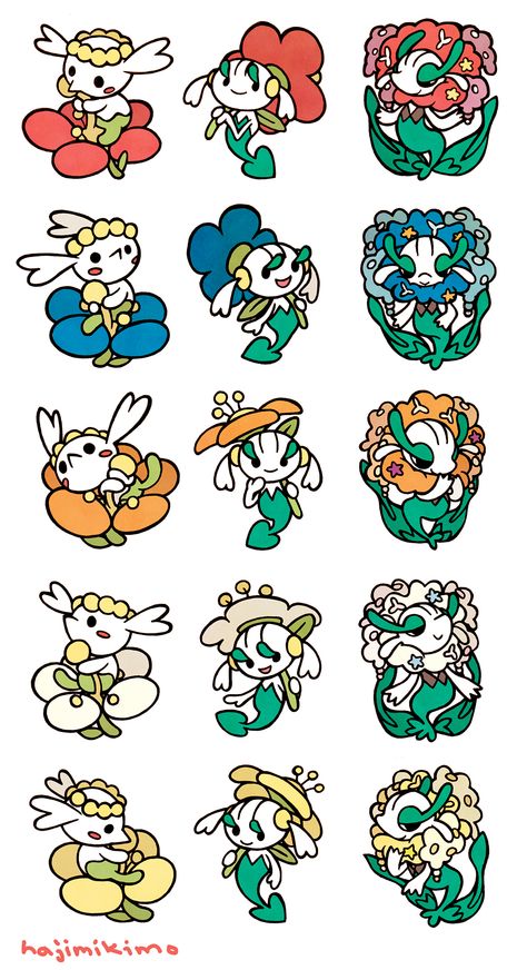 Flabebe, Floette and Floreges Floette Pokémon, Pokemon Flowers, Florges Pokemon, Flower Pokemon, Wooper Pokemon, Pokemon Breeder, 3d Pokemon, Pokemon W, Pokemon Manga