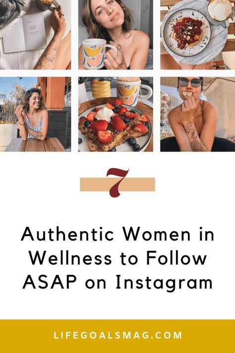 7 Authentic Women in Wellness to Follow ASAP on Instagram. Get workout tips, breathing exercises and smoothie ideas from these wellness influencers on insta that leave you feeling good and so inspired. Health And Wellness Instagram Feed, Perfect Bars, Wellness Influencer, Happiness Goals, Wellness Instagram, Vegan Probiotics, Best Instagram Stories, Smoothie Ideas, Best Instagram Feeds