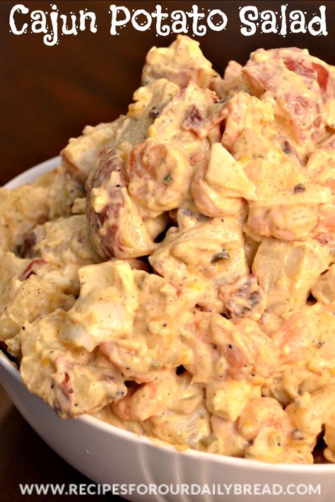 Cajun Potato Salad, Cajun Potatoes, Cajun Dishes, Cajun Creole Recipes, Cajun Cooking, Louisiana Recipes, Creole Recipes, Cajun Shrimp, Who Dat