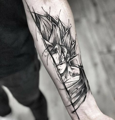 5 Me gusta, 0 comentarios - AnimeTattoo 🥰 (@animetattoo100k) en Instagram: "Goku 🤯 By: @ineepine 🔥 Follow me and Tag your. Otaku Friends to the best Anime Tattoo account 😍🆒…" Shen Long Tattoo, Pop Culture Tattoos, Dbz Tattoo, Tatoo 3d, Culture Tattoos, Geometric Sleeve Tattoo, Z Tattoo, Dragon Ball Tattoo, One Piece Tattoos