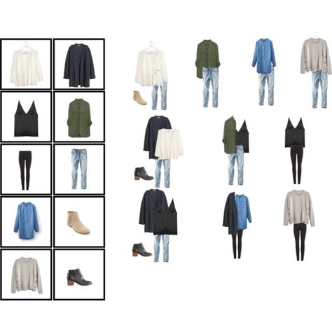 10x10 Challenge Fall 2017, Polyvore set by @sunlitsepia Fall 10x10 Challenge, 7 X 7 Challenge Wardrobe, 7x7 Outfit Challenge, Winter Travel Wardrobe, 10x10 Challenge, Carry On Packing List, Carry On Packing, Chubby Fashion, Outfit Challenge