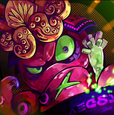 DJ Octavio Splatoon Fan Art, Dj Octavio, Splatoon Manga, Nintendo Splatoon, Splatoon 2 Art, Third Person Shooter, Squid Games, Video Game Art, My God