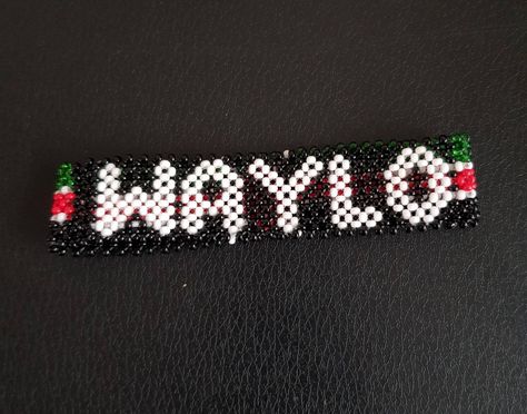 Bracelets With Names, Kenyan Flag, African Bangles, Flag Bracelet, African Bracelets, Personalized Bracelet, White Bracelets, Maasai, Name Bracelet