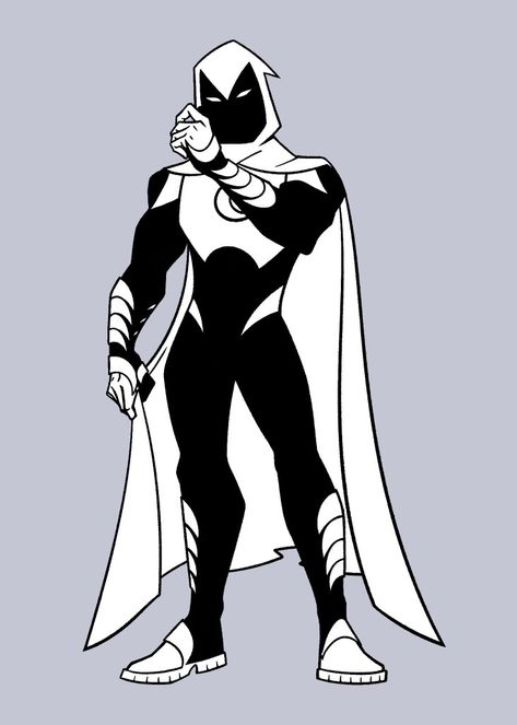 Male Hero Suit Design, Moon Knight Suit Design, Moon Knight Jake Lockley Suit, Jake Lockley Suit, Moon Knight Design, Moon Knight Redesign, Super Hero Costumes Drawings, Moon Knight Suit, Spidersona Design