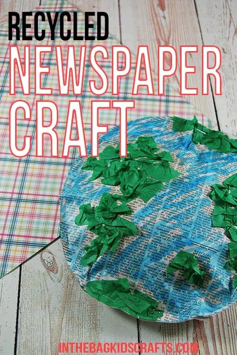 God created the world by the Word of His mouth craft Earth Day Lesson Plans, Craft With Tissue Paper, Mouth Craft, Earth Day Craft, Newspaper Craft, Recycled Newspaper, Earth Craft, Recycle Newspaper, Tissue Paper Crafts