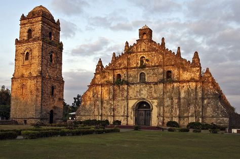 San Agustin Church, Paoay, Ilocos Norte Philippines Churches With Baroque Design, Baroque Churches Of The Philippines, Paoay Church Ilocos Norte, Churches In The Philippines, Laptop Homescreen, Philippine Churches, San Agustin Church, Santa Maria Church, Rococo Architecture