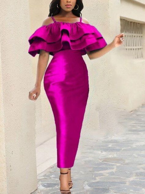 Short Elegant Dresses Classy Chic, Birthday Dress Women, Phd Graduation, Dress Ruffles, Night Club Dress, Dress Party Night, Classy Dress Outfits, Birthday Party Dress, Midi Dress Bodycon