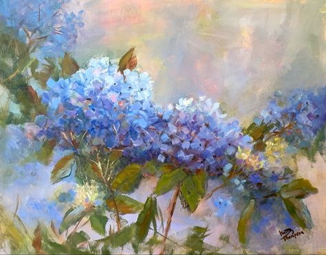 Impressionist Flowers, Impressionist Still Life, Women Artist, Painting Impressionism, Blue Flower Painting, Flower Oil Painting, Still Life Paintings, Floral Still Life, Wedding Painting