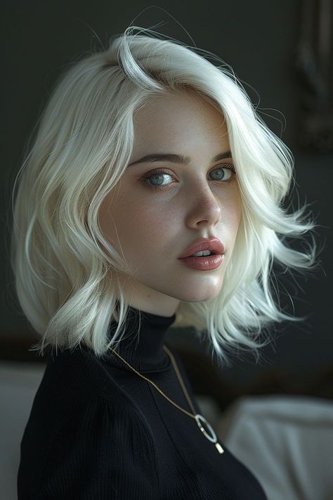 Real Reference, Bob Pendek, Nastya Kusakina, Shots Photography, Jennifer L Armentrout, Platinum Blonde Hair Color, Portrait Reference, Thick Hair Cuts, Videos Cooking