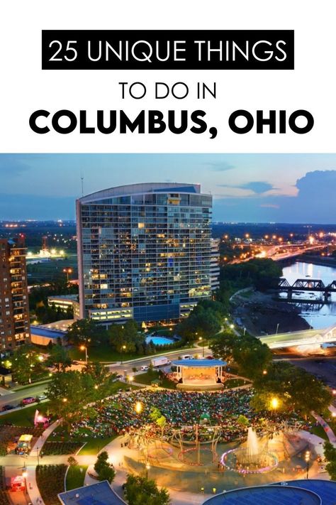 Fun Things To Do In Columbus Ohio, Columbus Ohio Things To Do In, Date Ideas Creative, Columbus Skyline, Best Date Ideas, Ohio Vacations, Couples Things To Do, Fun Couple Activities, Columbus Park