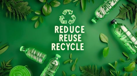 Nature Poster Design, Recycling Campaign, Green Recycling, Recycle Design, Nature Poster, Nature Posters, Environmental Awareness, Stationery Templates, Business Card Maker