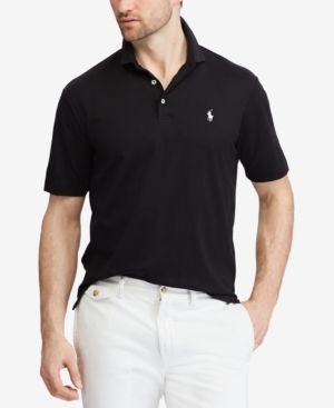 POLO RALPH LAUREN MEN'S CLASSIC-FIT SOFT-TOUCH POLO. #poloralphlauren #cloth Ralph Lauren Polo Shirt, Black Polo, Well Groomed Men, Ralph Lauren Polo Shirts, Preschool Outfits, Cotton Polo Shirt, Cotton Polo, Baby Clothes Shops, Trendy Plus Size