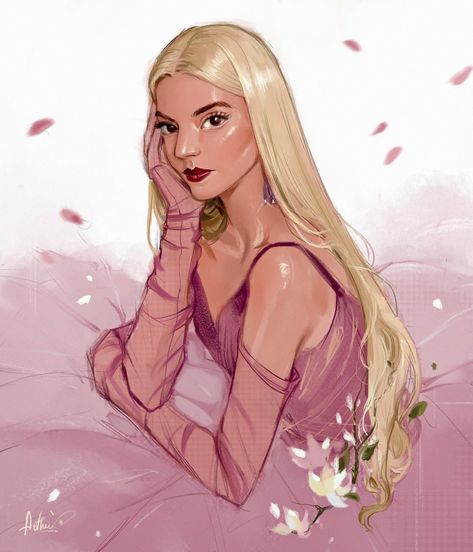 Joy Drawing, Joy Art, Anya Taylor Joy, Pop Culture, Aurora Sleeping Beauty, Art Drawings, Princess Zelda, Dior, Paintings