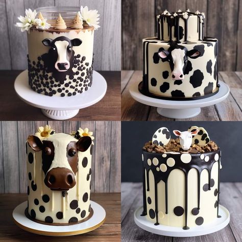 Western Birthday Cakes, Cow Birthday Cake, I Love Cows, 75 Birthday Cake, Cute Birthday Cake, Tractor Cake, Cow Cakes, Animal Birthday Cakes, 70th Birthday Cake