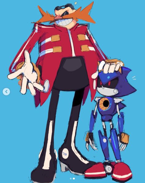 Metal Sonic, Doctor Eggman, Sonic & Knuckles, Sonic Funny, Sonic Franchise, Blue Hedgehog, Sonic 3, Hedgehog Art, Sonic Fan Art