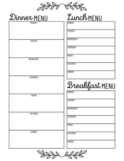 7 Printable Weekly Meal Planners With Shopping List Weekly Meal Plan With Grocery List Free Printable, Meal Plan List Printable, Printable Meal Planner Weekly Free Pdf, Blank Meal Plan Template, Editable Meal Planner Template Free, Meal Planning Menus Free Printable, Weekly Meal Plan Template Printable Free, Printable Meal Planner Weekly Free, Weekly Meal Plan Printable Free