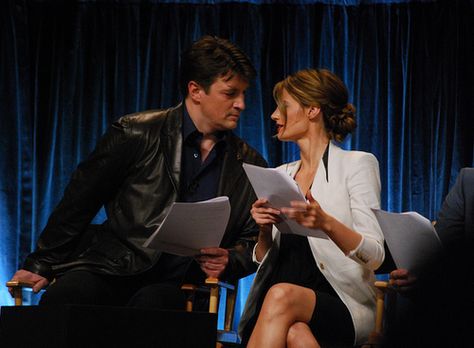 Nathan & Stana @ Paleyfest 2012 Stana Katic And Nathan Fillion, Beckett Quotes, Mal Reynolds, Castle Cast, Castle Abc, Susan Sullivan, Castle Tv Series, Castle Tv Show, Castle And Beckett