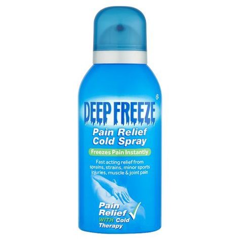 Deep Heat, 150ml Freeze Cold Spray Deep Freeze https://www.amazon.co.uk/dp/B001RYNPTG/ref=cm_sw_r_pi_dp_x_Ml4Pyb7GFR0KQ Cold Relief, Skin Tonic, Deep Freeze, After Exercise, Freezing Cold, Scalp Care, Cold Therapy, Face Scrub, Face Oil