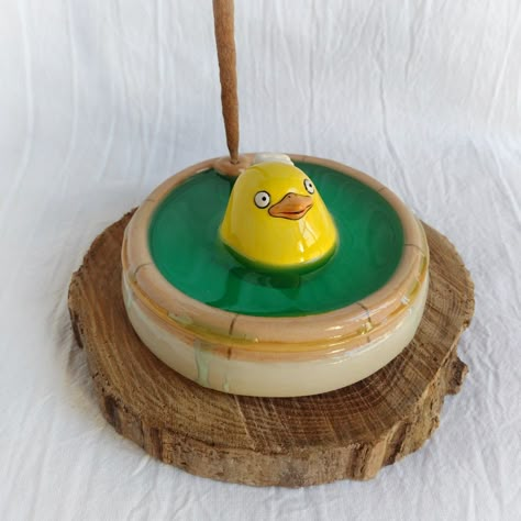 Studio Ghibli Incense Holder, Ghibli Clay Tray, Duck Sculpture Clay, Studio Ghibli Sculpture, Studio Ghibli Ceramic, Studio Ghibli Ceramics, Clay Studio Ghibli, Ghibli Ceramics, Ghibli Clay Art