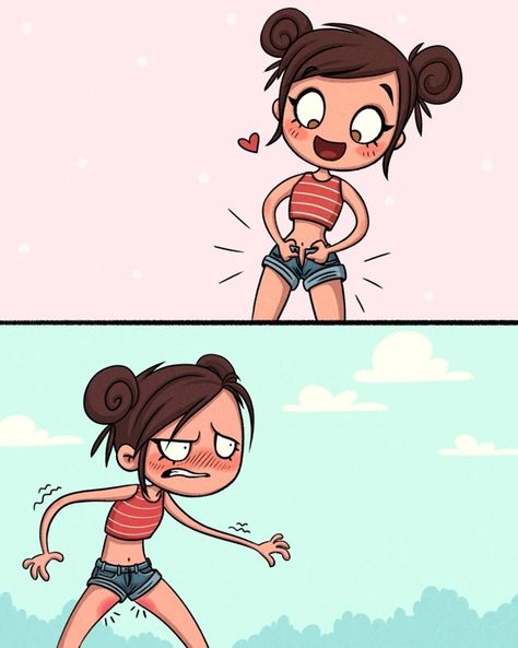 Cartoon Girls, Cute Little Kittens, Comic Art Girls, Girl Problems, Cartoon Jokes, Girls Life, Funny Cartoon, Funny Comics, Comic Art