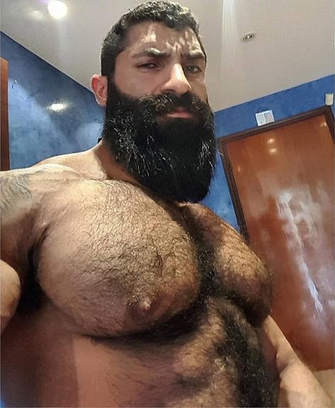 Big Beards Men, Thick Mustaches, Thick Beard, Big Beards, Beefy Men, Bear Men, Muscular Men, Good Looking Men, Muscle Men