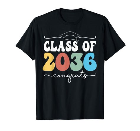 PRICES MAY VARY. Class Of 2036 Groovy Design, Class Of 2036 Grow With Me Kindergarten Kindergarten Pre-K Preschool 2036 Graduation First Day Of School Back to school Funny Gift Shirt For Girls Boys Kids And Teachers. Grab this Colorful Class Of 2036. Perfect gift for first day of Kindergarten, school or pre-k student kids, toddlers, boys, girls. Funny Kindergarten t-shirt for your kids. Funny 1st 2nd 3rd 4th 5th 6th 7th 8th 9th 10th 11th 12th grade college tee for graduate teens youth student bo Graduation Wear, Back To School Funny, First Day Of Kindergarten, College Tees, College Graduate, Kindergarten First Day, 12th Grade, Kids Funny, Me First