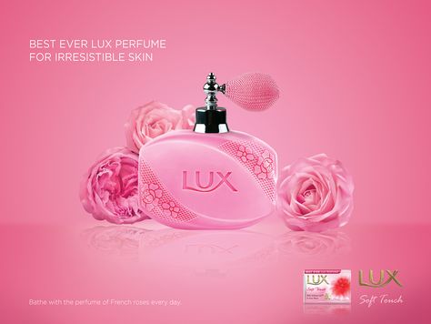 LUX Perfumed Soap Ad for Unilever on Behance Hotel Ads Design, Car Ads Design, Travel Ads Design, Promotion Ads Design, Beauty Ads Design, Carousel Ads Design, Ad Design Inspiration, Design Advertising Ideas, Newspaper Ad Design