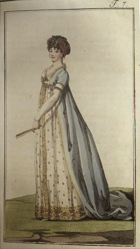 1790s Dress, 1790s Fashion, 1820 Fashion, Regency Gown, Regency Era Fashion, 1800s Fashion, Mode Costume, Fashion Illustration Vintage, Regency Dress