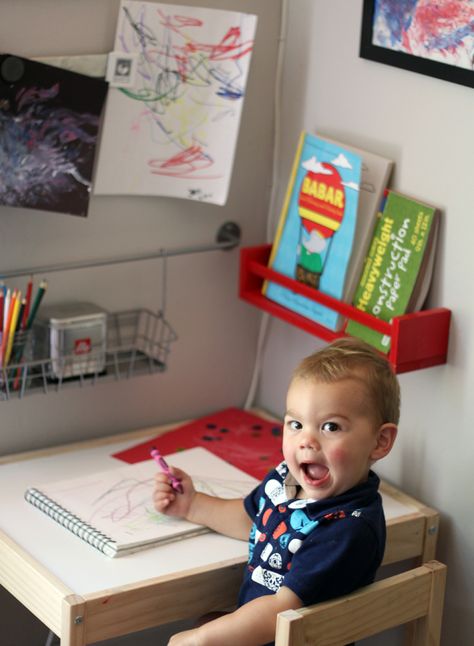 Creative Space for Kids Corner Desk Ideas, Reading Space, Shelving Ideas, Drawing Table, Art Area, Hanging Rack, Desk Ideas, Creative Spaces, Art Corner